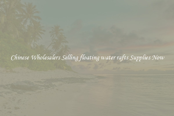 Chinese Wholesalers Selling floating water rafts Supplies Now