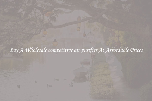 Buy A Wholesale competitive air purifier At Affordable Prices