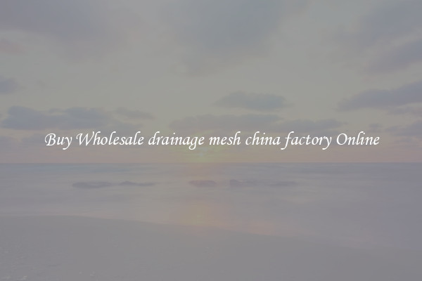 Buy Wholesale drainage mesh china factory Online