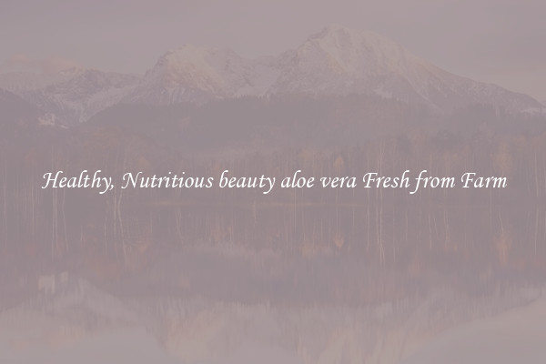 Healthy, Nutritious beauty aloe vera Fresh from Farm