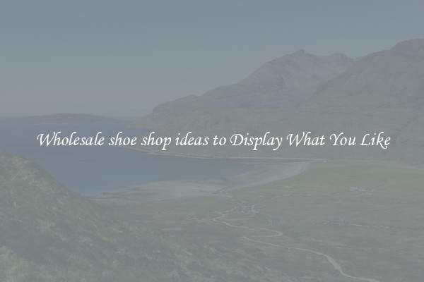 Wholesale shoe shop ideas to Display What You Like