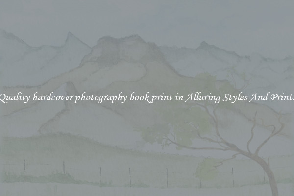 Quality hardcover photography book print in Alluring Styles And Prints