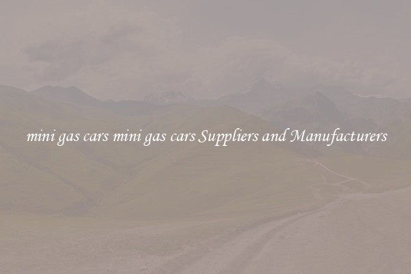mini gas cars mini gas cars Suppliers and Manufacturers