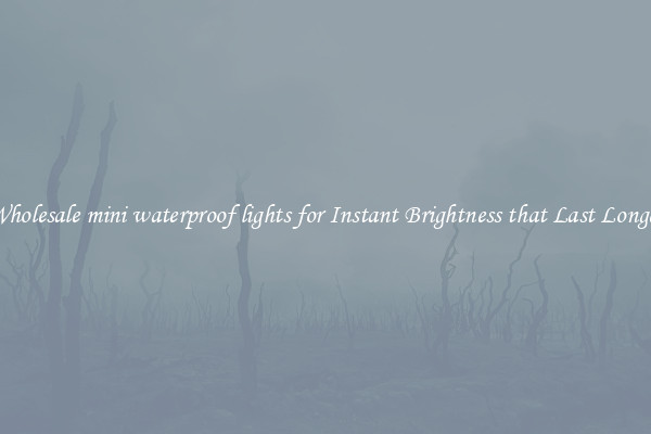 Wholesale mini waterproof lights for Instant Brightness that Last Longer